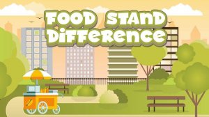 Food Stand Difference Puzzle Game Online - Spot the Difference