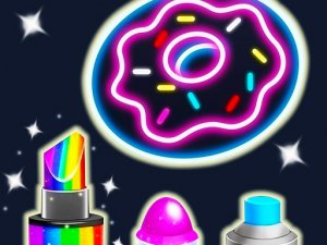 Kids Glow Paint Game Online Coloring Game