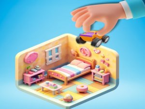 Crazy Room 3D Puzzle Game - Logic Puzzle Game