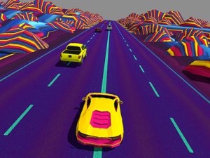 Neon Race Retro Drift Online Arcade Game