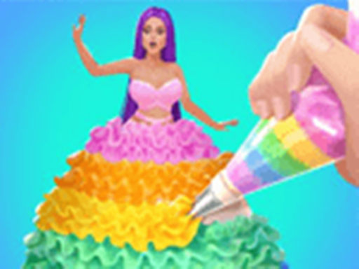 Icing On Doll Cake - Creative Bakery Fashion Game
