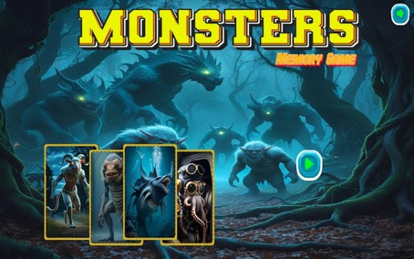 Creature Card Recall - Concentration Game