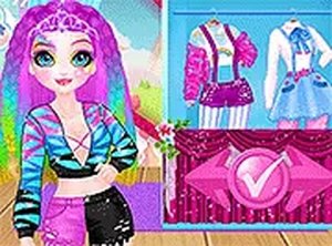 Miss Charming Unicorn Hairstyle Dress-Up Game Online - Dress Up Game