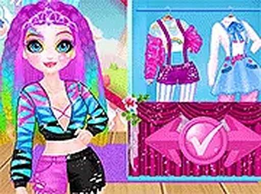 Miss Charming Unicorn Hairstyle Dress-Up Game Online - Dress Up Game